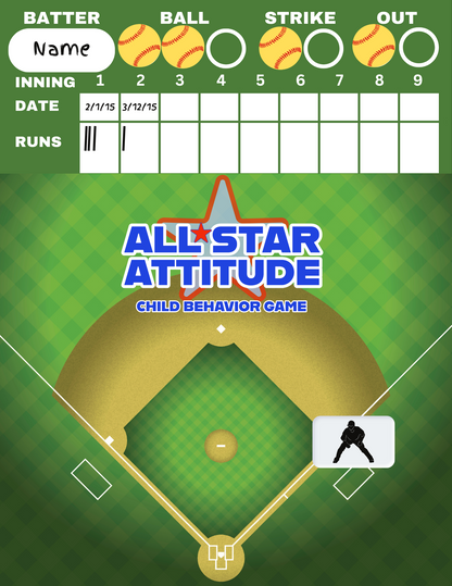 AllStar Attitude Child Behavior Game Kit Softball Edition